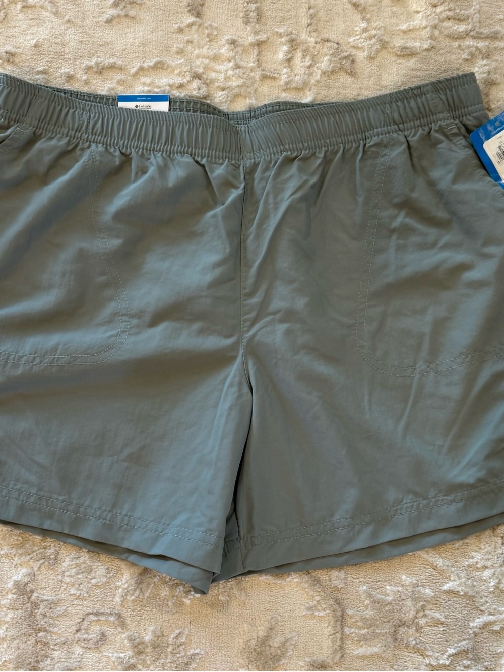 Women's Athletic Elastic-Waist Shorts - Slate Blue